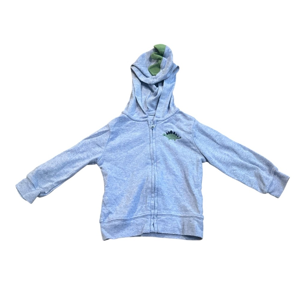 Child of Mine Light Blue Dinosuar Light Weight Spring Zip Up Hoodie Size 12 M